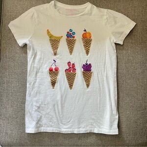Crewcuts Ice Cream Cone Graphic Kids T-Shirt - White